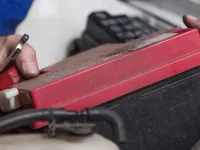 Airbag warning light on