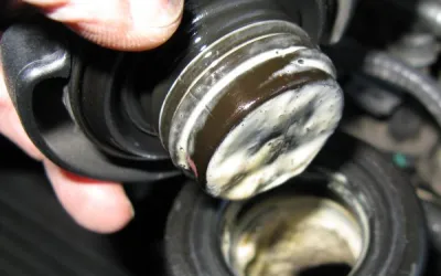 Olio motore biancastro e schiumoso. Cosa significa?