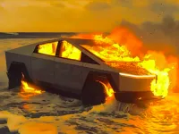 Tesla, dată în judecată în Texas după moartea unui șofer blocat într-un Cybertruck în flăcări – familia acuză un „defect de proiectare”