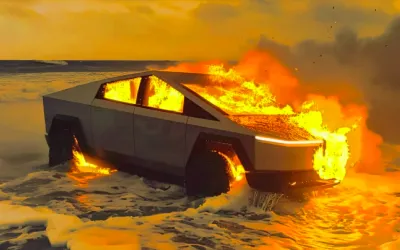 Tesla, dată în judecată în Texas după moartea unui șofer blocat într-un Cybertruck în flăcări – familia acuză un „defect de proiectare”