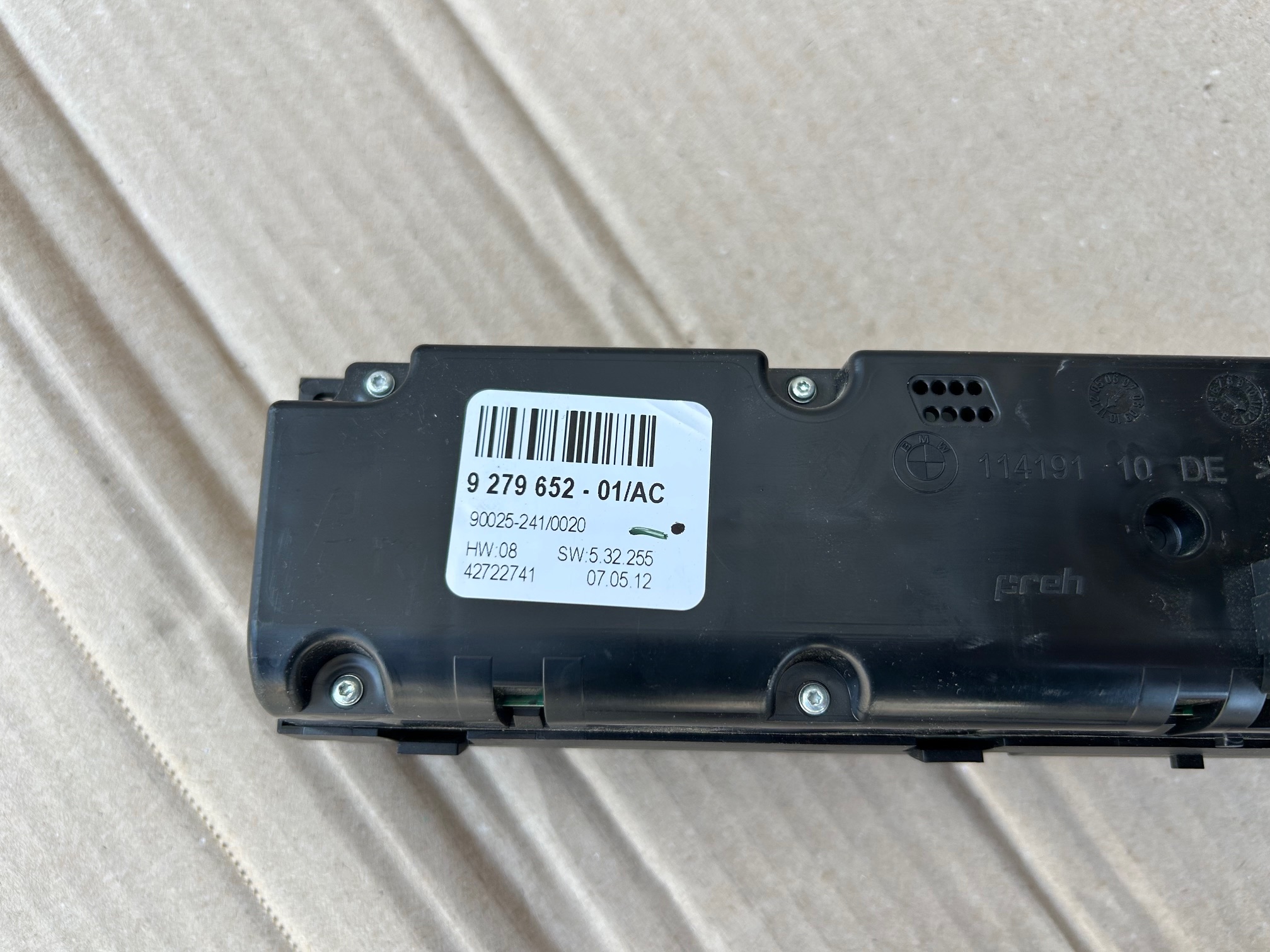 Panou clima AC cu incalzire BMW X5 E70, 9279652