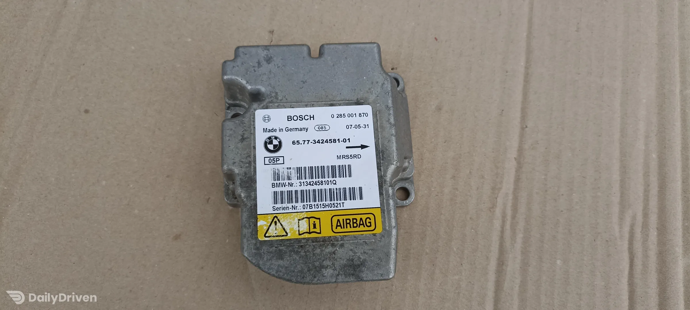 Calculator airbag BMW X3 E83, 3424581, 0285001870