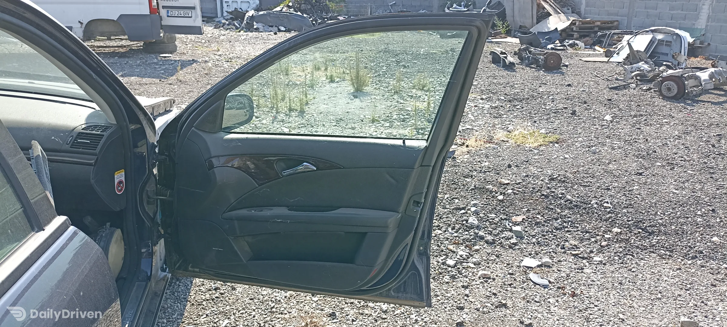 usa dreapta fata Mercedes E Class, W211, neagra, 2001-2009