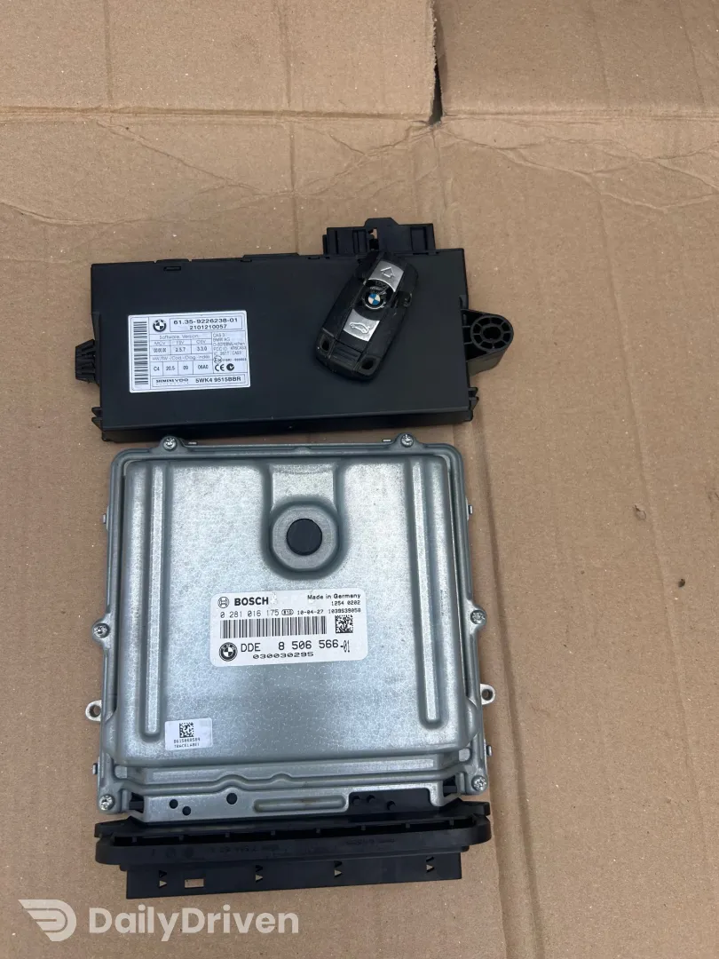 Kit pornire BMW Seria 3 E90 E91 E92 E93, 2.0 d 184cp, ECU 8506566, 0281016175, 9226238