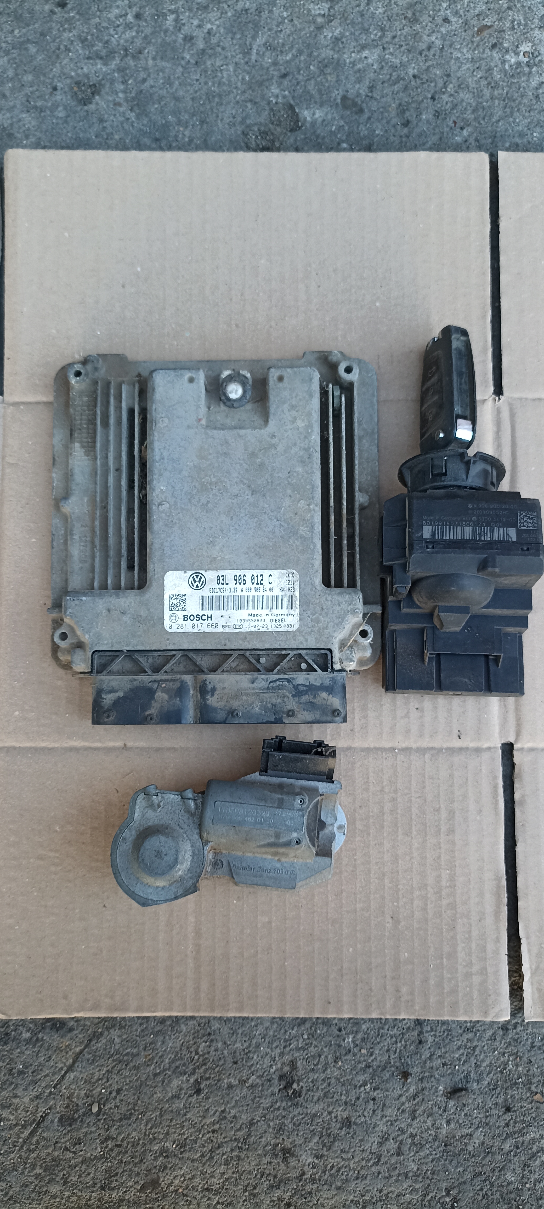 Kit pornire Volkswagen Crafter 2.0tdi Euro 5, 0281017660, 03L906012C