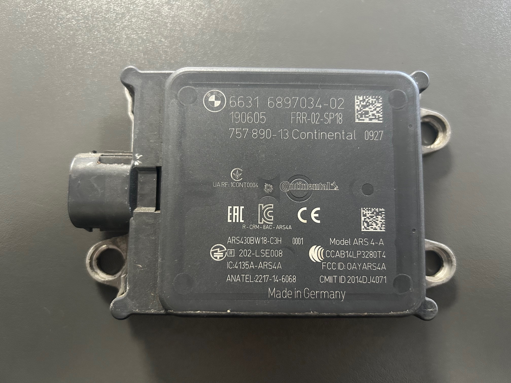 Senzor radar distronic X3 G01 LCI, G08 LCI, distronic 66316897034