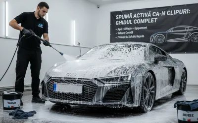 Spuma activă: de ce uneori nu ‘stă’ pe mașină și ce faci ca să fie ca-n clipuri