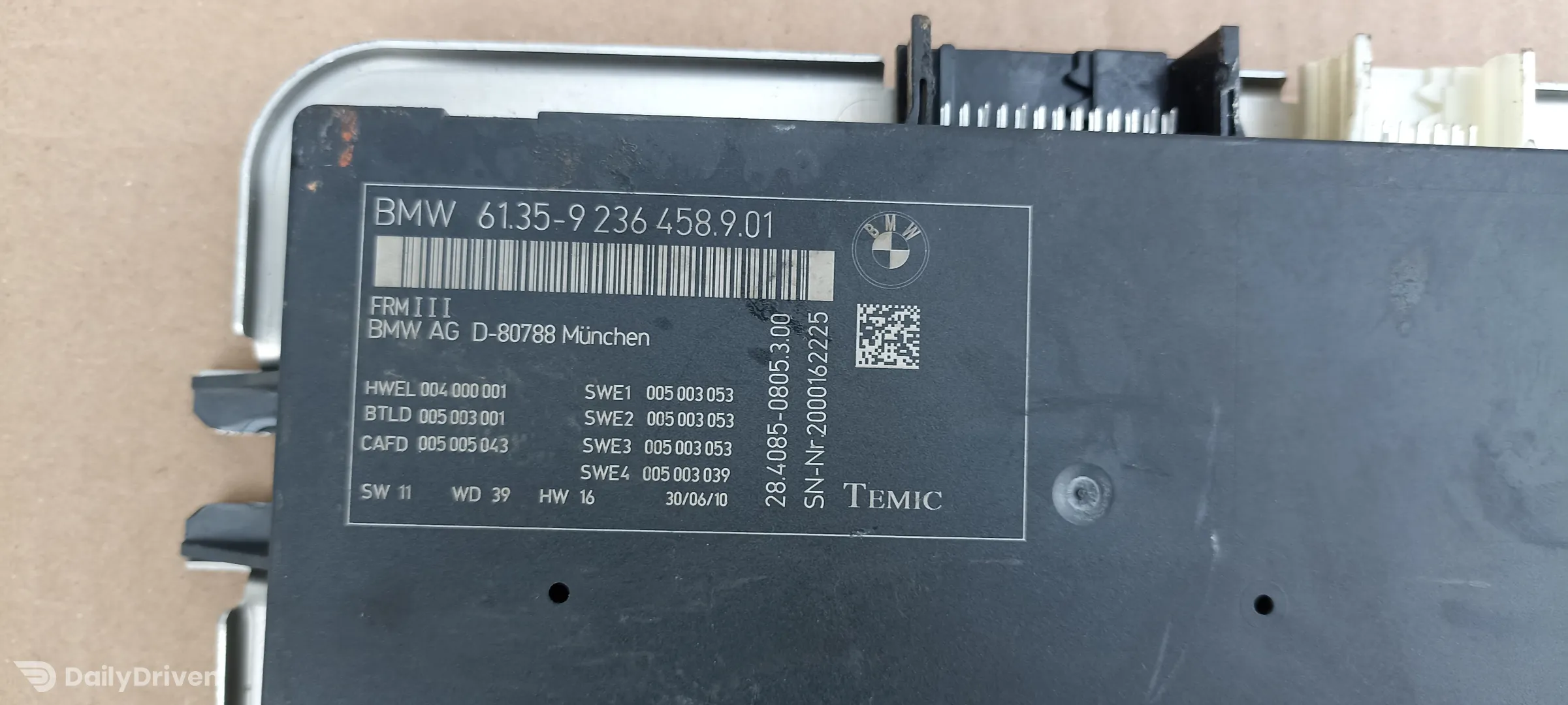 Calculator far FRM 3 BMW Seria 6 F06 F12 F13, 9236458