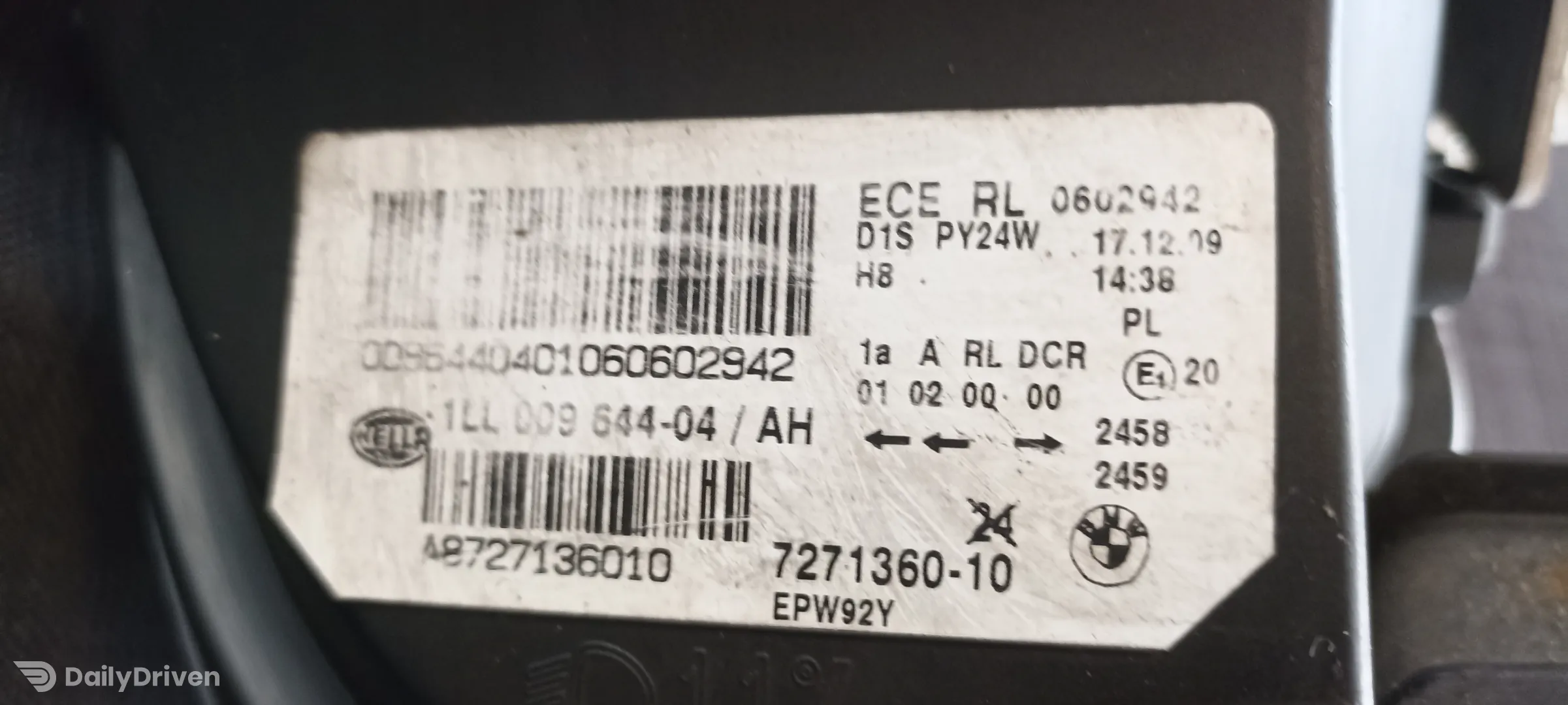 Far BMW X6 E71, faruri stanga dreapta BMW X6 E71, 7271359, 7271360