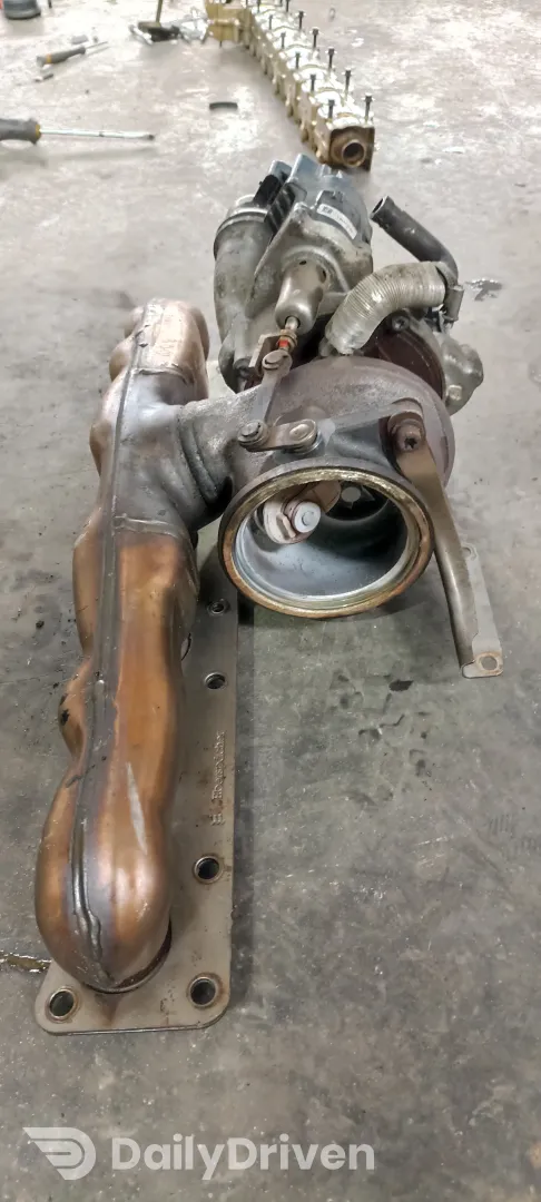 Turbina BMW Seria 5 F07GT F10 F11, benzina N55, 7643115, turbo 1853 7105006