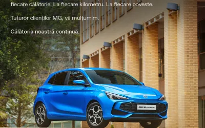 MG ATINGE PRAGUL DE 1.000.000 DE AUTOTURISME LIVRATE ÎN EUROPA