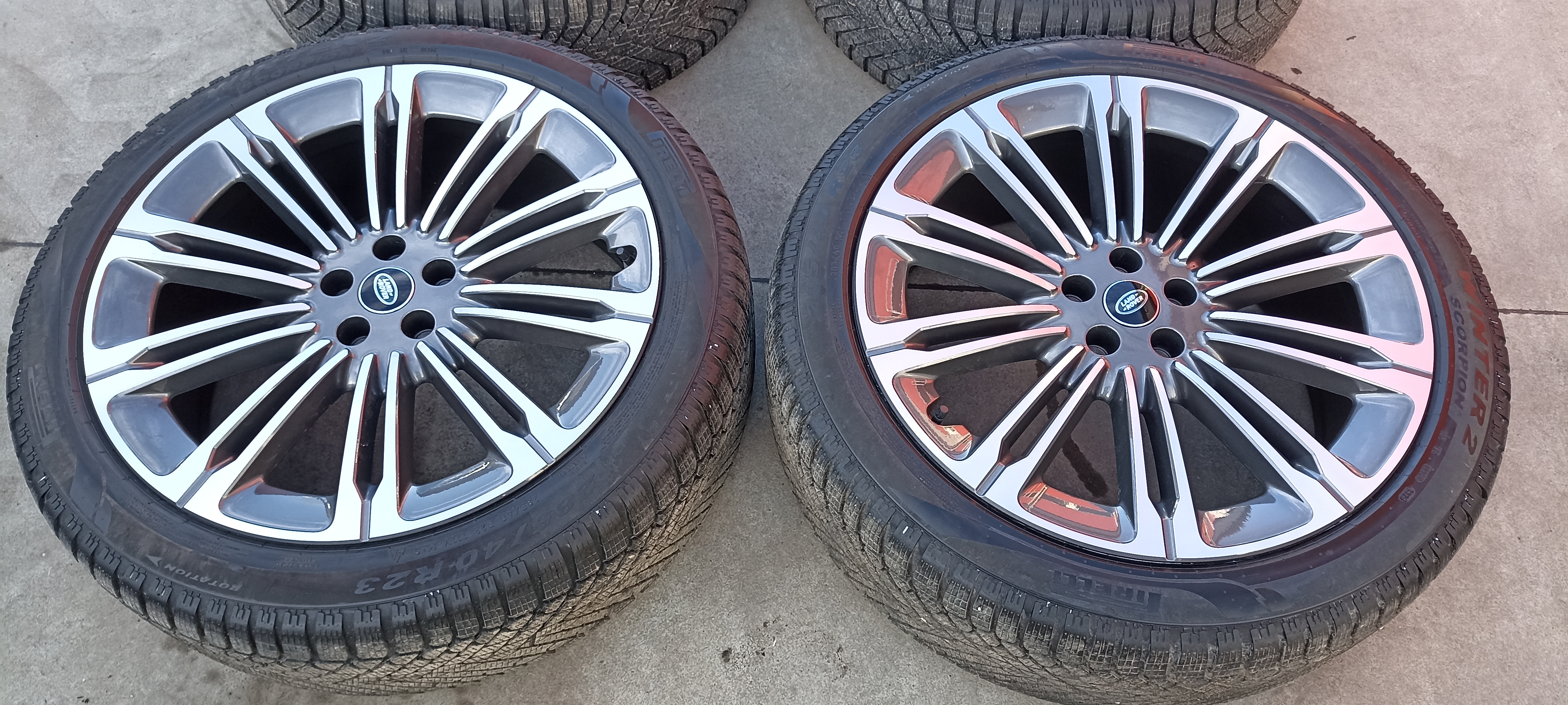 Jante Originale R23 Range Rover, roti complete Range Rover jante+anvelope Pirelli