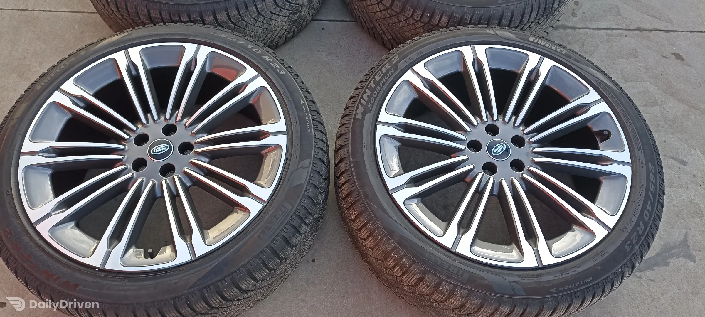 Jante Originale R23 Range Rover, roti complete Range Rover jante+anvelope Pirelli