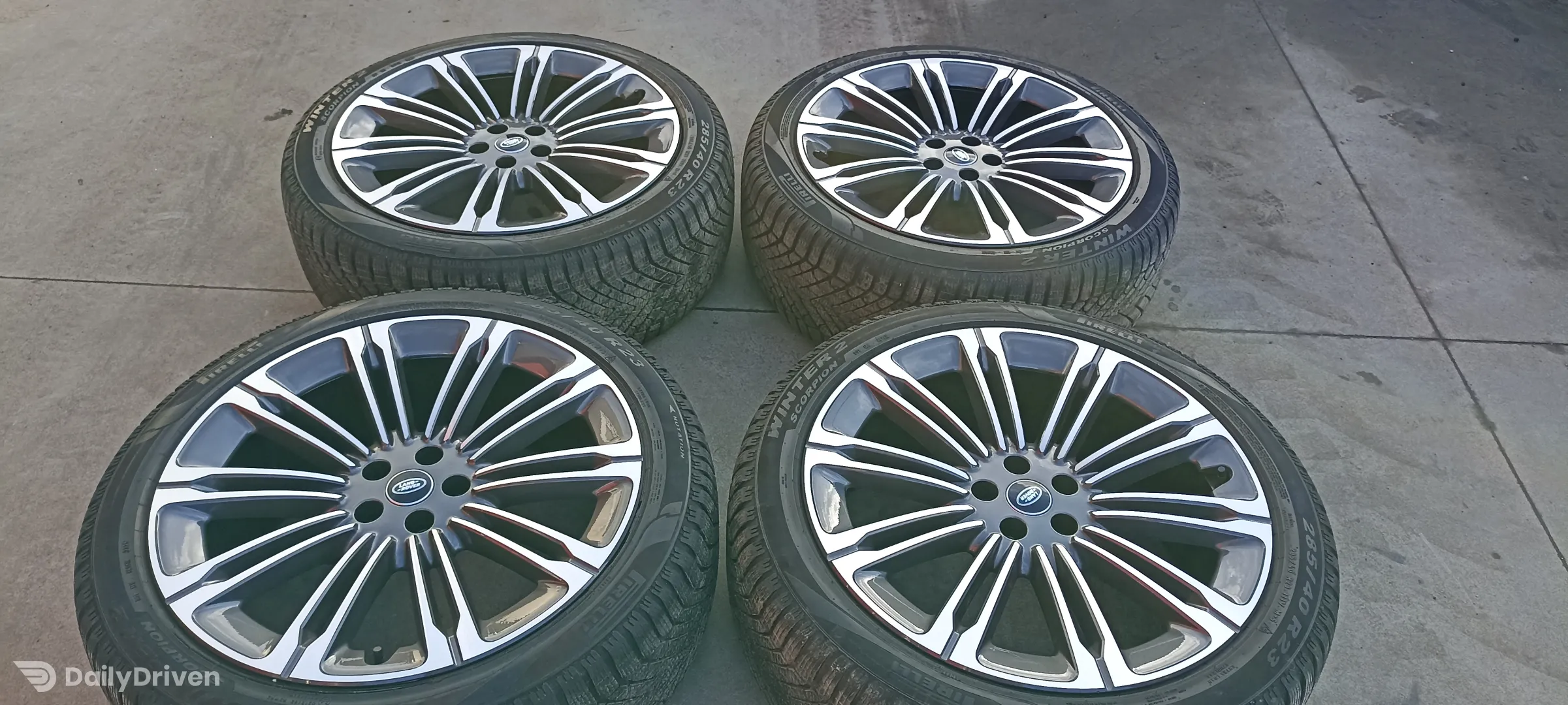 Jante Originale R23 Range Rover, roti complete Range Rover jante+anvelope Pirelli
