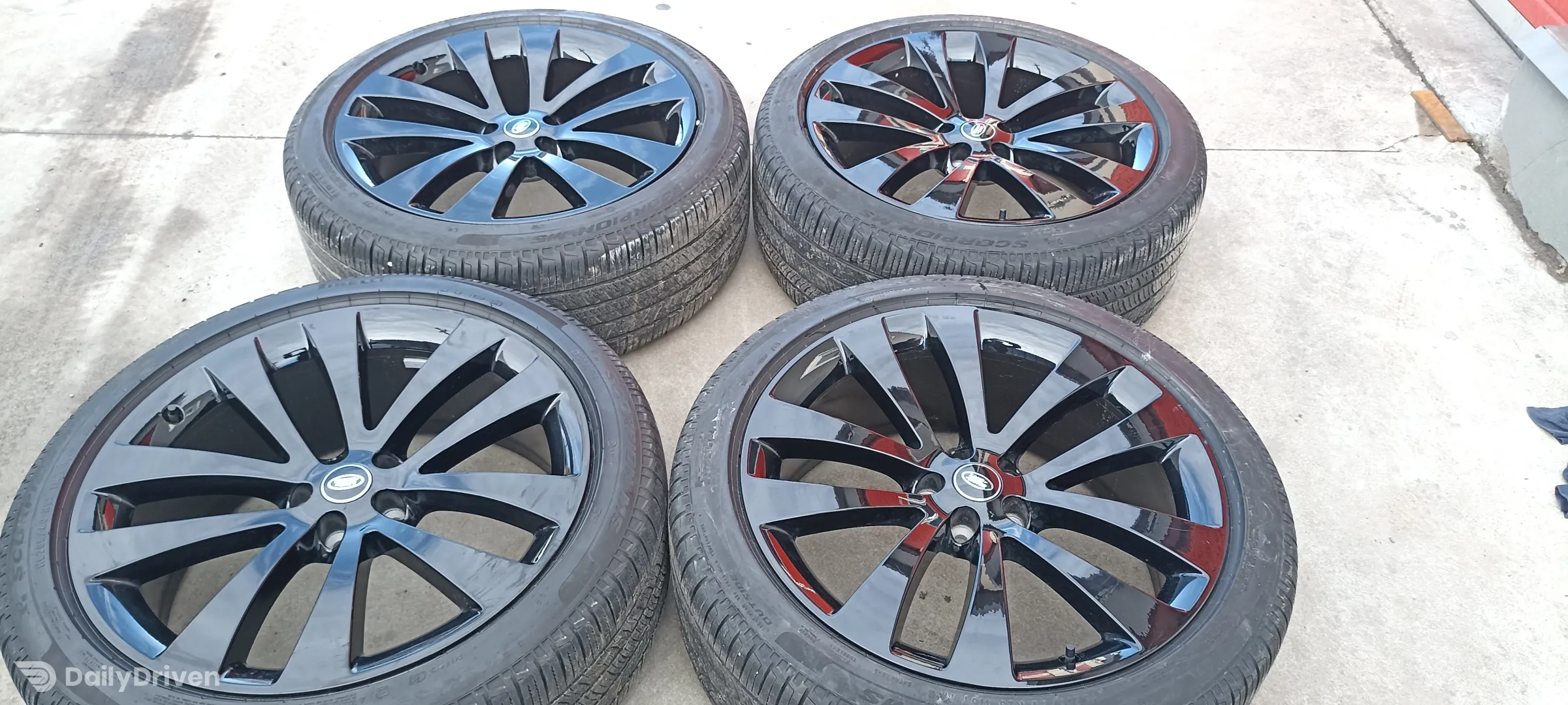 Jante R23 Range Rover, roti complete Range Rover jante+anvelope Pirelli