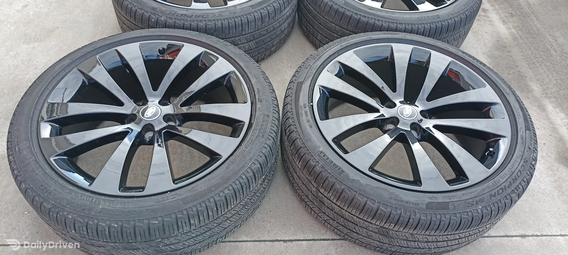 Jante R23 Range Rover, roti complete Range Rover jante+anvelope Pirelli