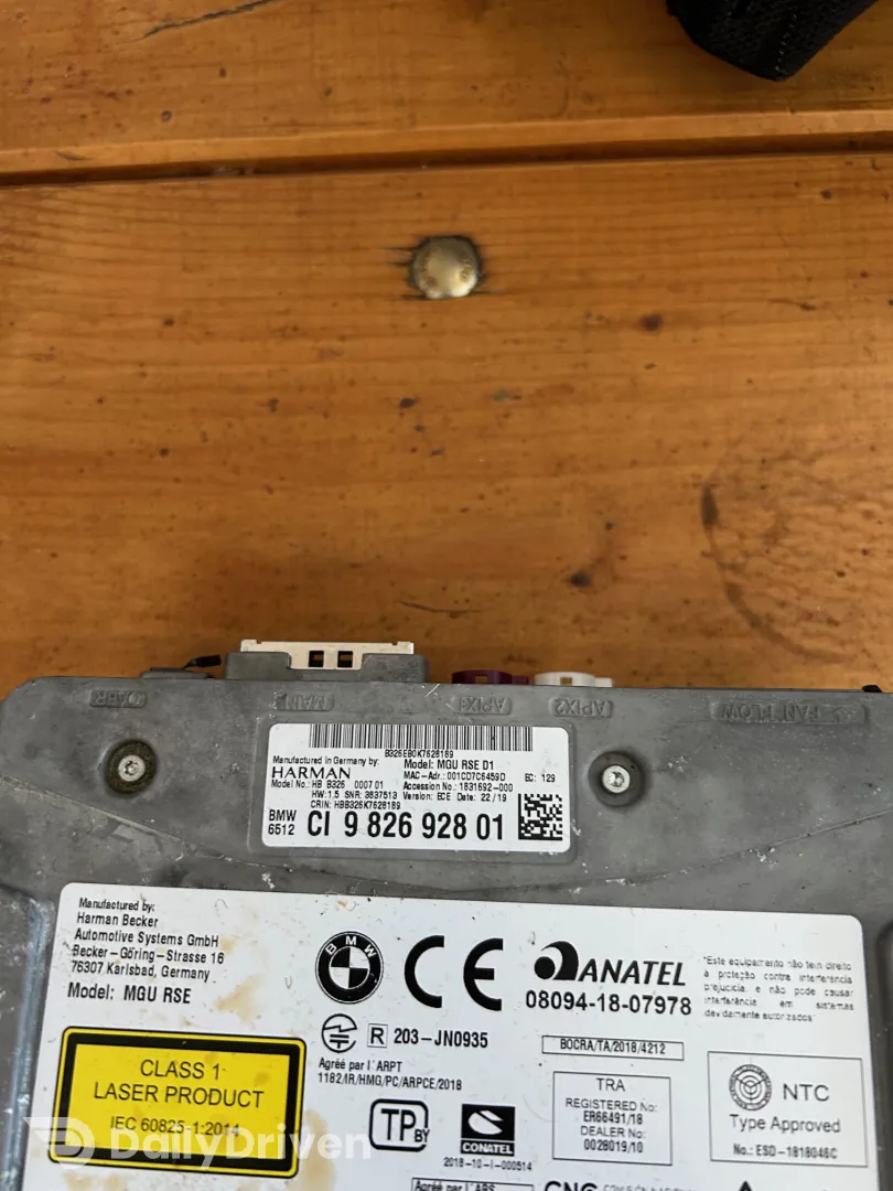 DVD-player pasageri spate BMW Seria 7 G11 LCI G12 LCI, 9826928
