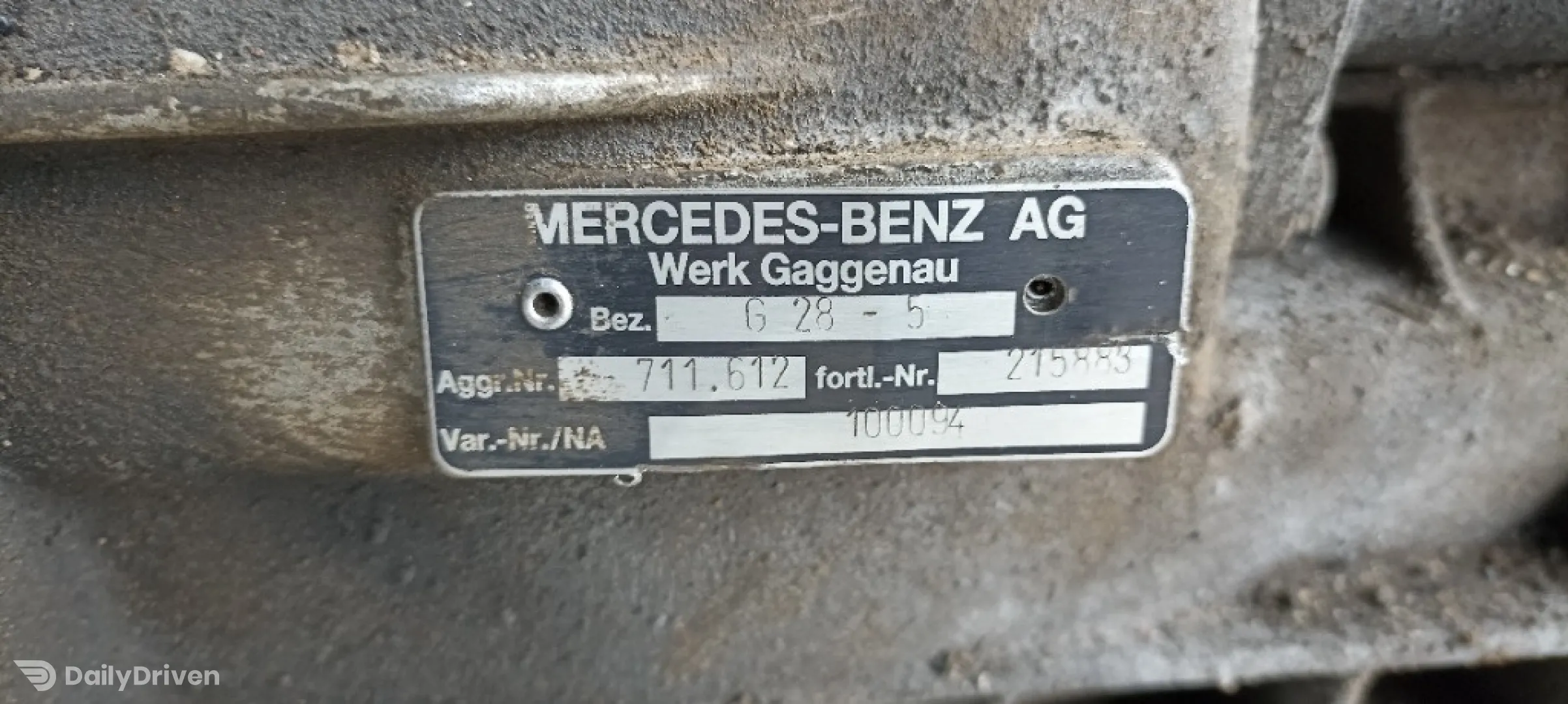 Cutie viteze 5+1 trepte Mercedes Sprinter 2.9td g28-5, cod 711 612, 215883
