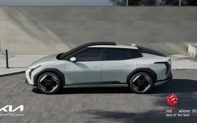 Kia EV4 și PV5 sunt recunoscute la premiile „Red Dot Design 2026” alături de platforma robotizată mobilă MobED de la HMG