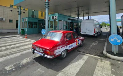 Senzații tari românești cu Dacia 1300, prima oprire: Budapesta.