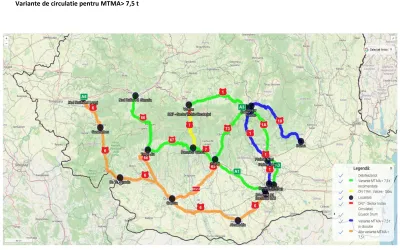 Trafic închis pe Valea Oltului: Autoritățile propun rute oficiale de ocolire. Motivul închiderii traficului?