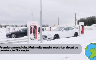 Premiera mondiala: In Norvegia sunt mai multe masini electrice, decat pe benzina!