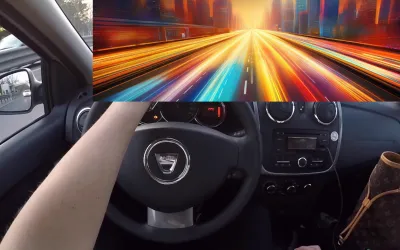 Inedit: Un șofer de Logan a cerut instalarea unui parbriz cu zoom, ca să vadă mai aproape mașinile pe care nu le poate depăși