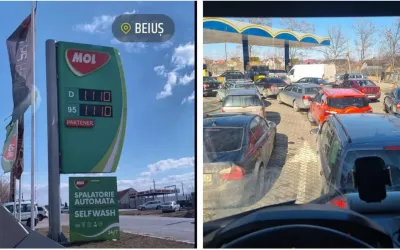 Inedit la o benzinărie din Cluj: Benzină doar pentru bombardieri, cu 30% mai scumpă.