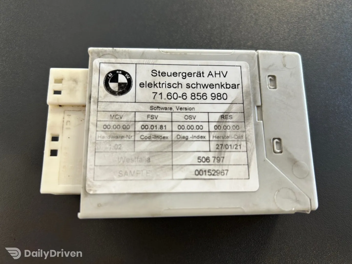 Modul carlig remorcare BMW Seria 7 F01 F02, 6856980