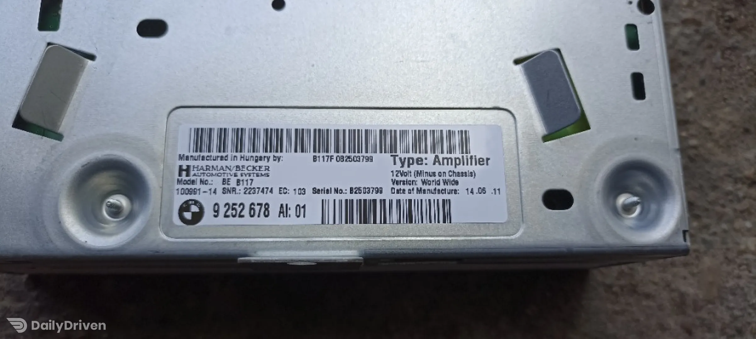 Amplificator audio BMW Seria 7 F01 F02 F04, amplificator audio Harman Becker 9252678