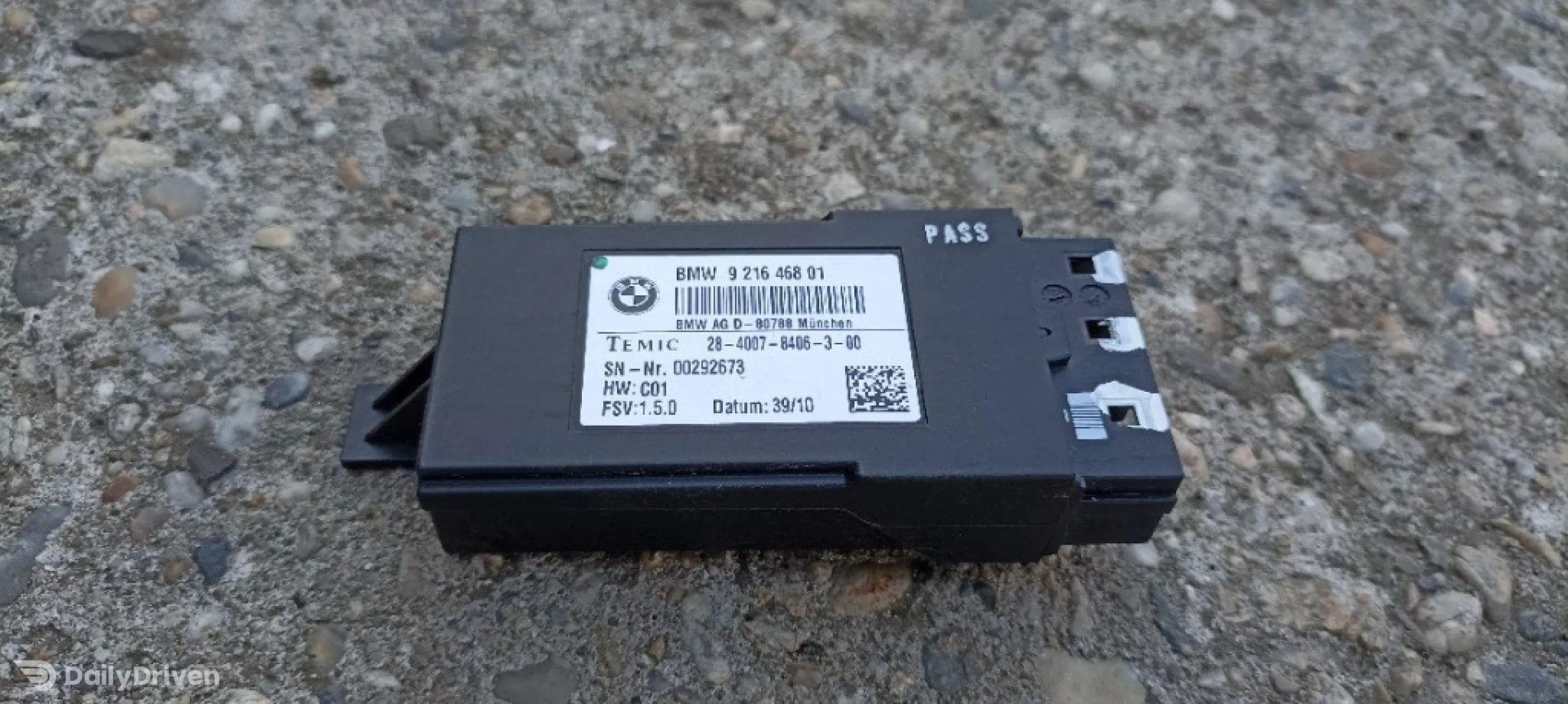 Modul scaun fata BMW X6, F16, 2013-2019, 9216468