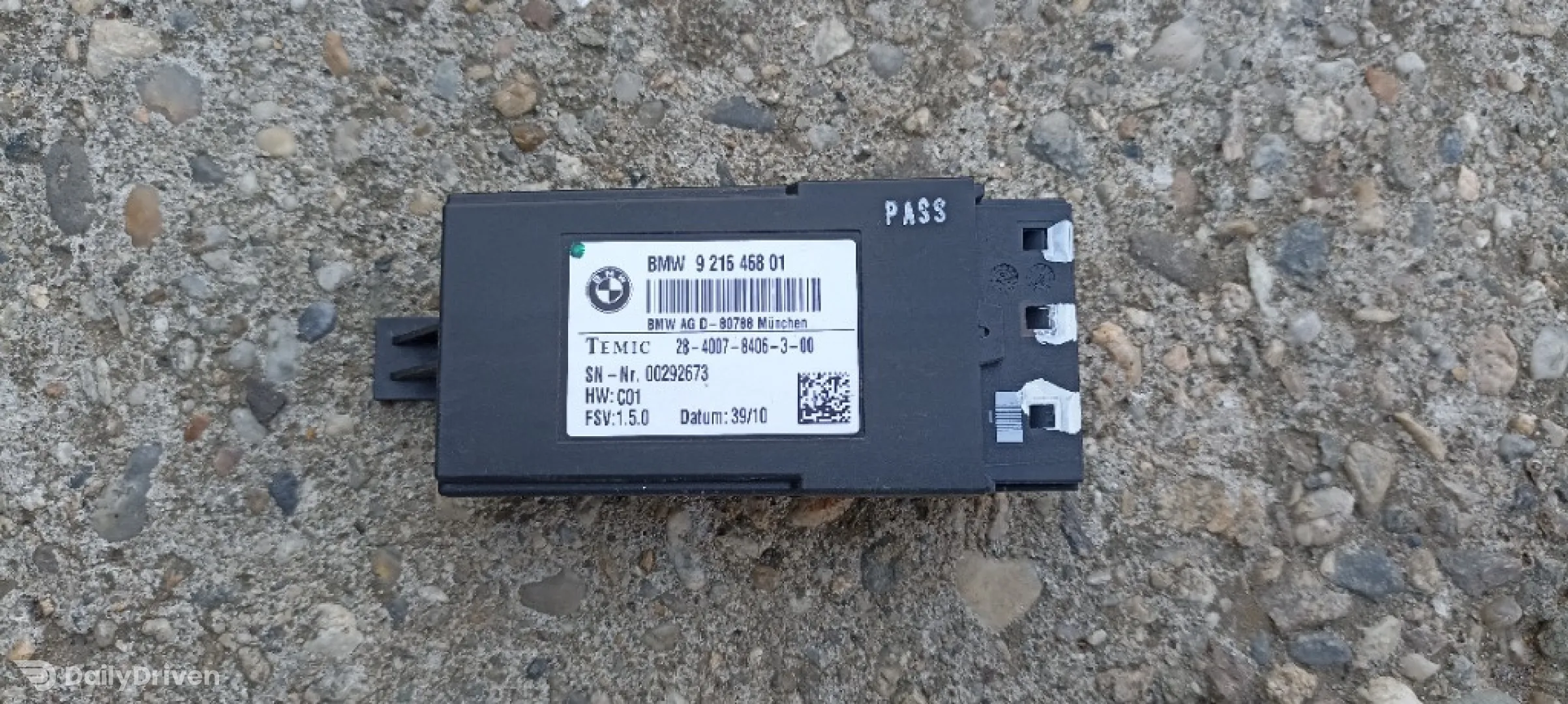 Modul scaun fata BMW Seria 4, F32, F36 Gran Couope, 2012-2019, 9216468