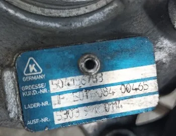 Turbina Iveco Daily 2.3hpi Euro 4, turbo Iveco 53039700114