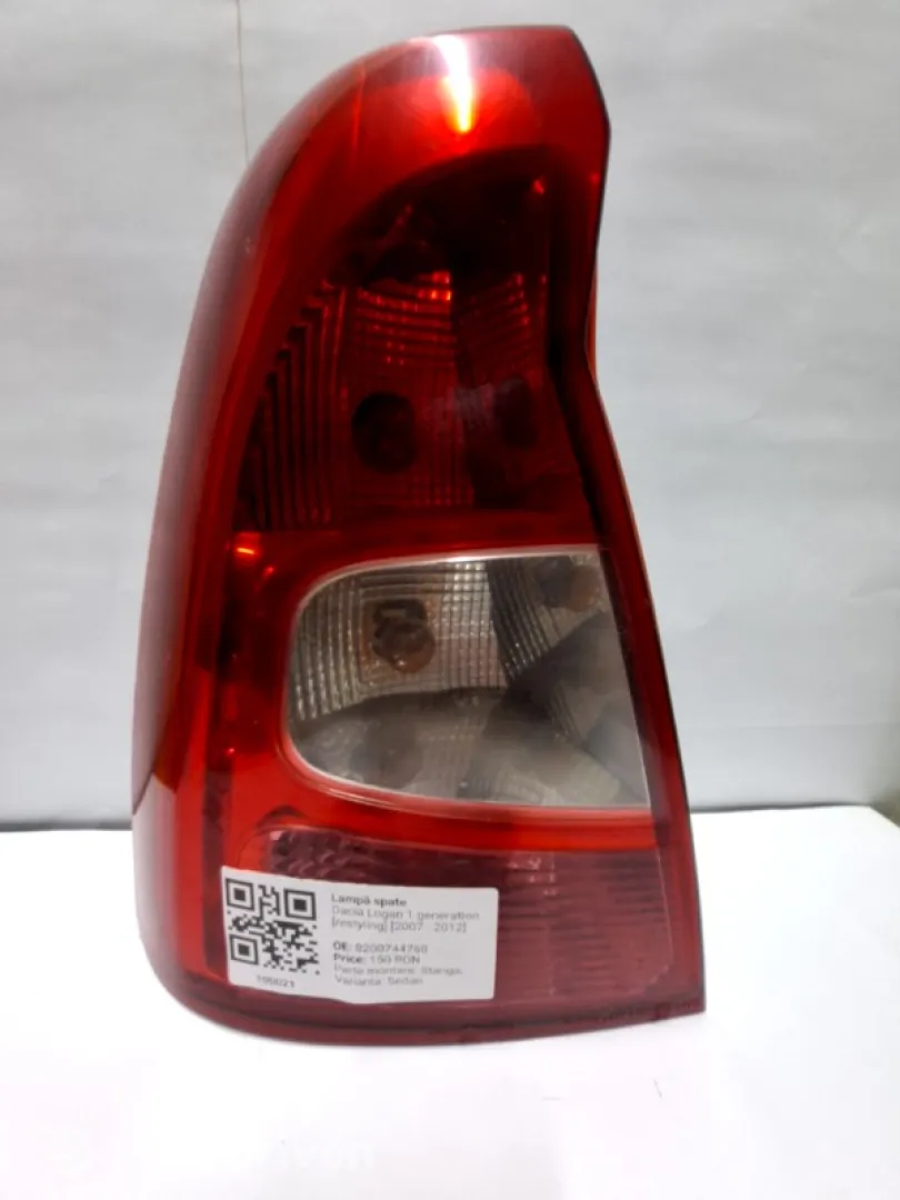 Lampă spate - Parte montare: Stânga, Varianta: Sedan - Dacia Logan 1 generation [restyling] [2007 - 2012] Sedan
