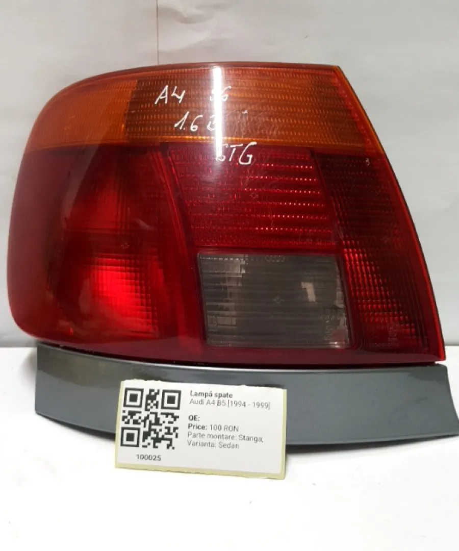 Lampă spate - Parte montare: Stânga, Varianta: Sedan - Audi A4 B5 [1994 - 1999] Sedan