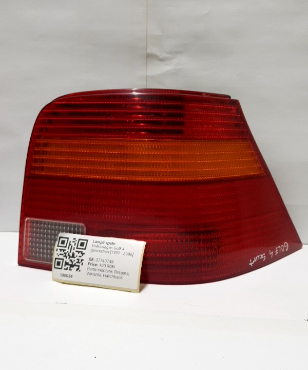 Lampă spate - Parte montare: Dreapta, Varianta: Hatchback - Volkswagen Golf 4 generation [1997 - 2006] Hatchback 5-doors