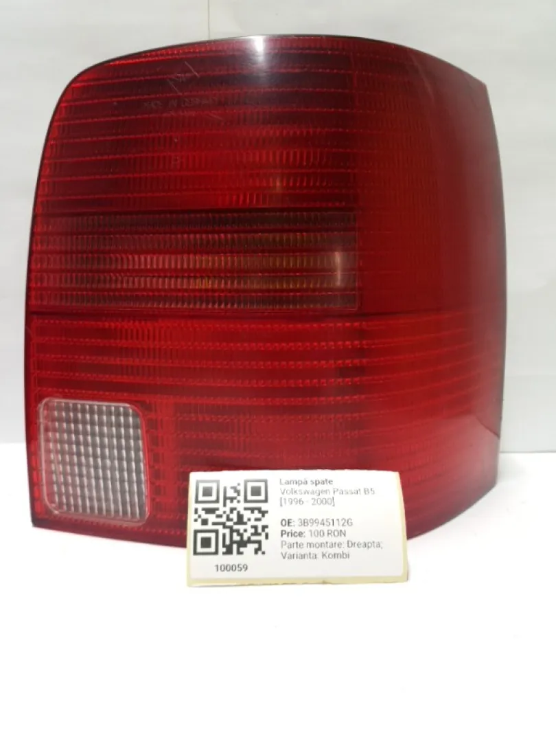 Lampă spate - Parte montare: Dreapta, Varianta: Kombi - Volkswagen Passat B5 [1996 - 2000] wagon