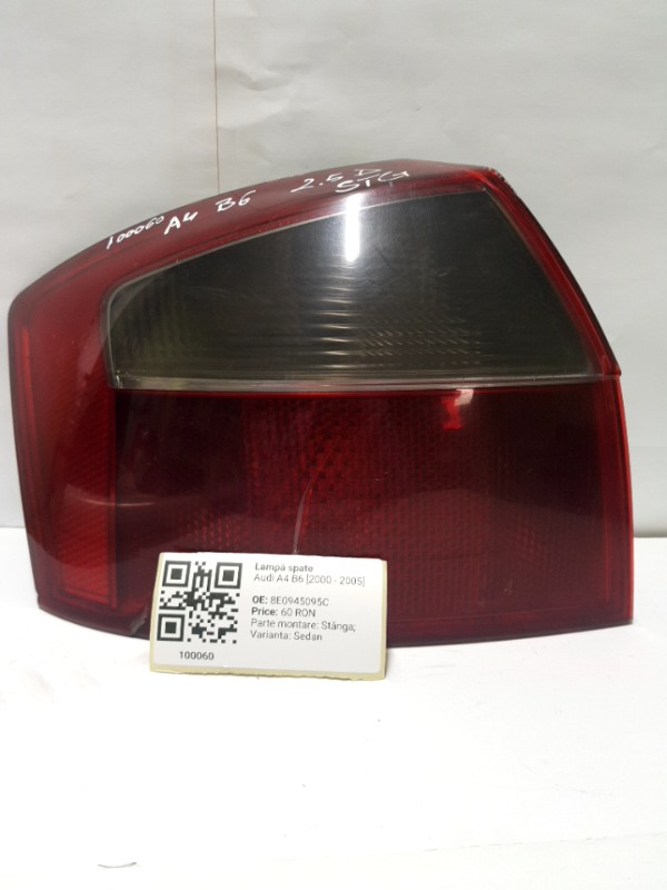 Lampă spate - Parte montare: Stânga, Varianta: Sedan - Audi A4 B6 [2000 - 2005] Sedan