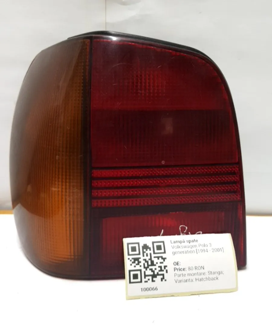 Lampă spate - Parte montare: Stânga, Varianta: Hatchback - Volkswagen Polo 3 generation [1994 - 2001] Hatchback 3-doors