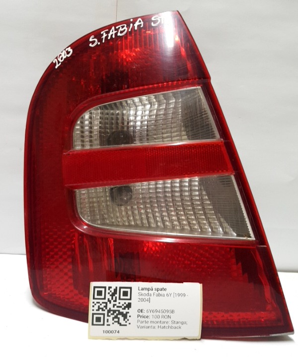 Lampă spate - Parte montare: Stânga, Varianta: Hatchback - Skoda Fabia 6Y [1999 - 2004] Hatchback 5-doors