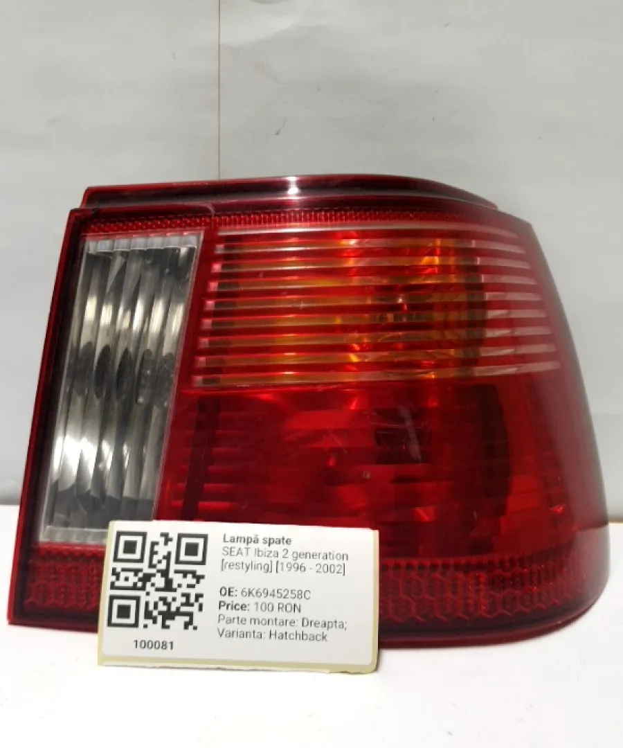 Lampă spate - Parte montare: Dreapta, Varianta: Hatchback - SEAT Ibiza 2 generation [restyling] [1996 - 2002] Hatchback