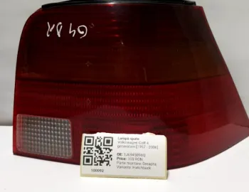Lampă spate - Parte montare: Dreapta, Varianta: Hatchback - Volkswagen Golf 4 generation [1997 - 2006] Hatchback 5-doors
