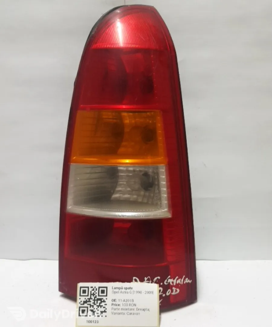 Lampă spate - Parte montare: Dreapta, Varianta: Caravan - Opel Astra G [1998 - 2009] wagon 5-doors