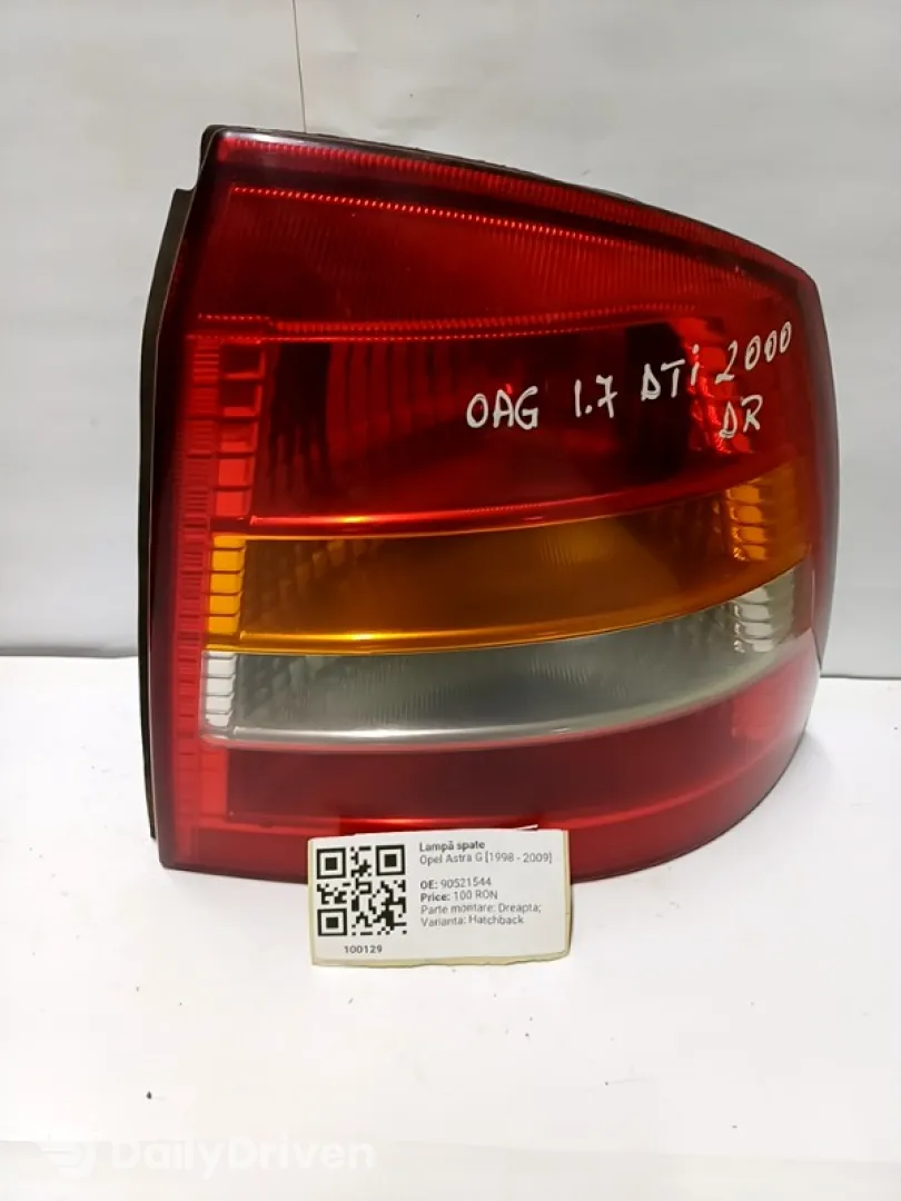 Lampă spate - Parte montare: Dreapta, Varianta: Hatchback - Opel Astra G [1998 - 2009] Hatchback 5-doors