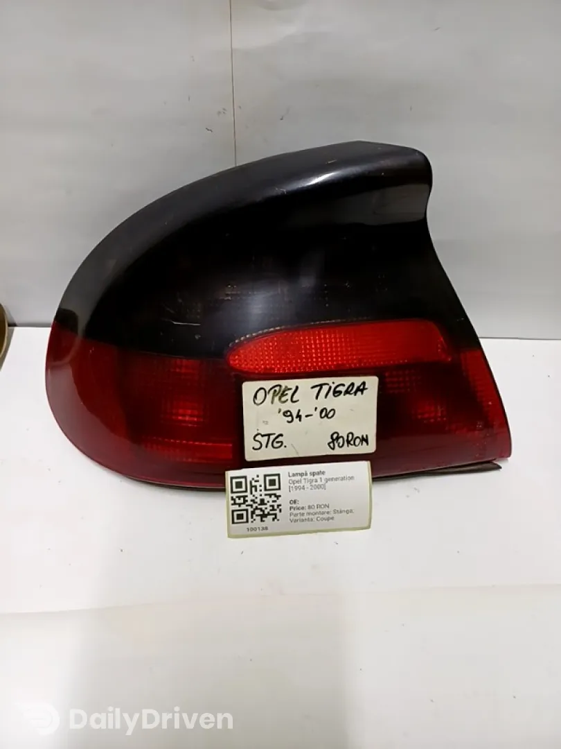Lampă spate - Parte montare: Stânga, Varianta: Coupe - Opel Tigra 1 generation [1994 - 2000] Coupe