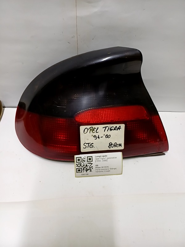 Lampă spate - Parte montare: Stânga, Varianta: Coupe - Opel Tigra 1 generation [1994 - 2000] Coupe