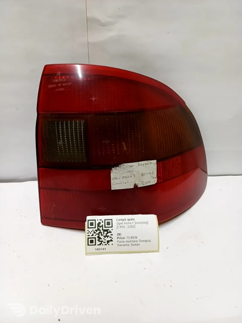Lampă spate - Parte montare: Dreapta, Varianta: Sedan - Opel Astra F [restyling] [1994 - 2002] Sedan