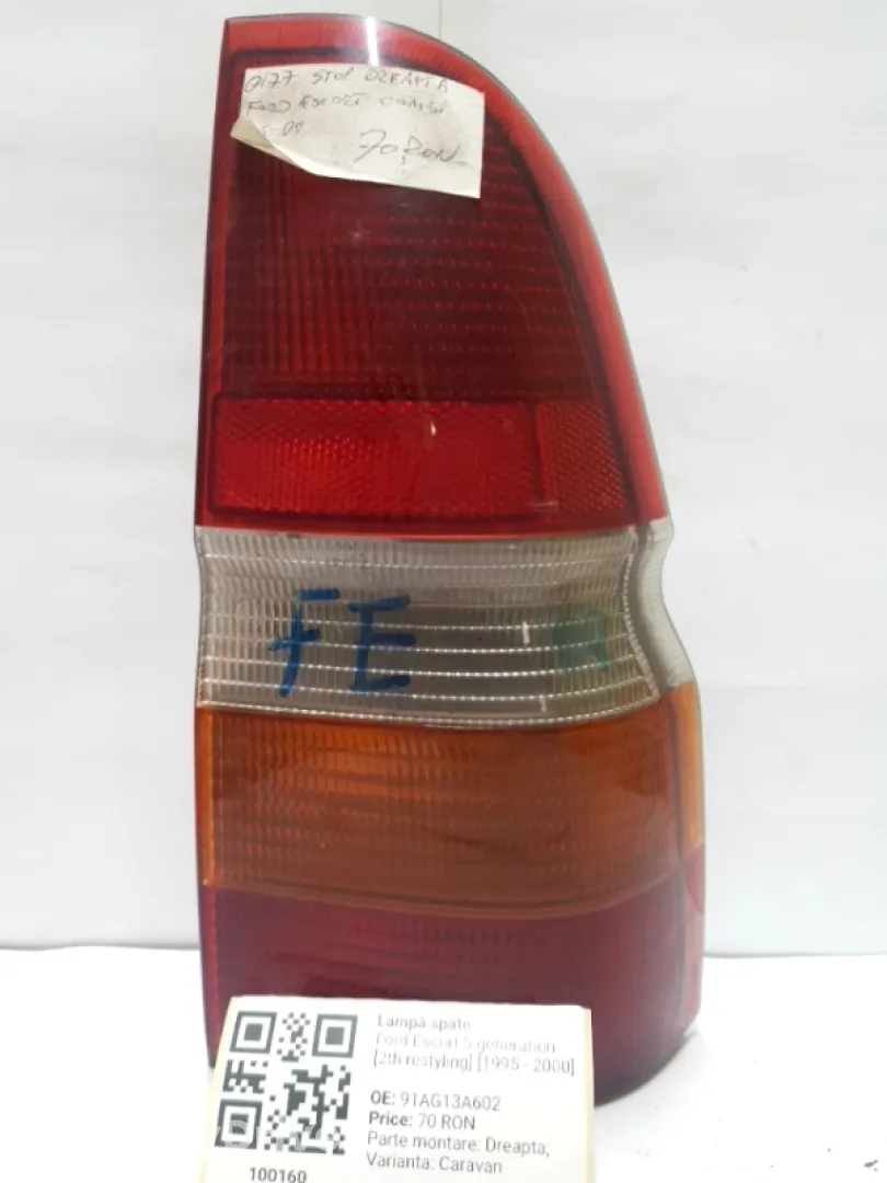 Lampă spate - Parte montare: Dreapta, Varianta: Caravan - Ford Escort 5 generation [2th restyling] [1995 - 2000] Van