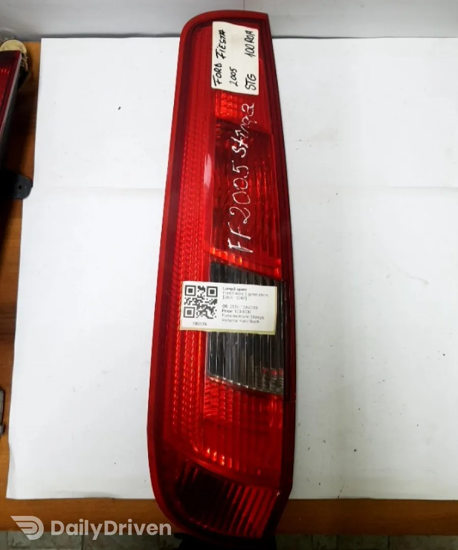Lampă spate - Parte montare: Stânga, Varianta: Hatchback - Ford Fiesta 5 generation [2001 - 2007] Hatchback 3-doors