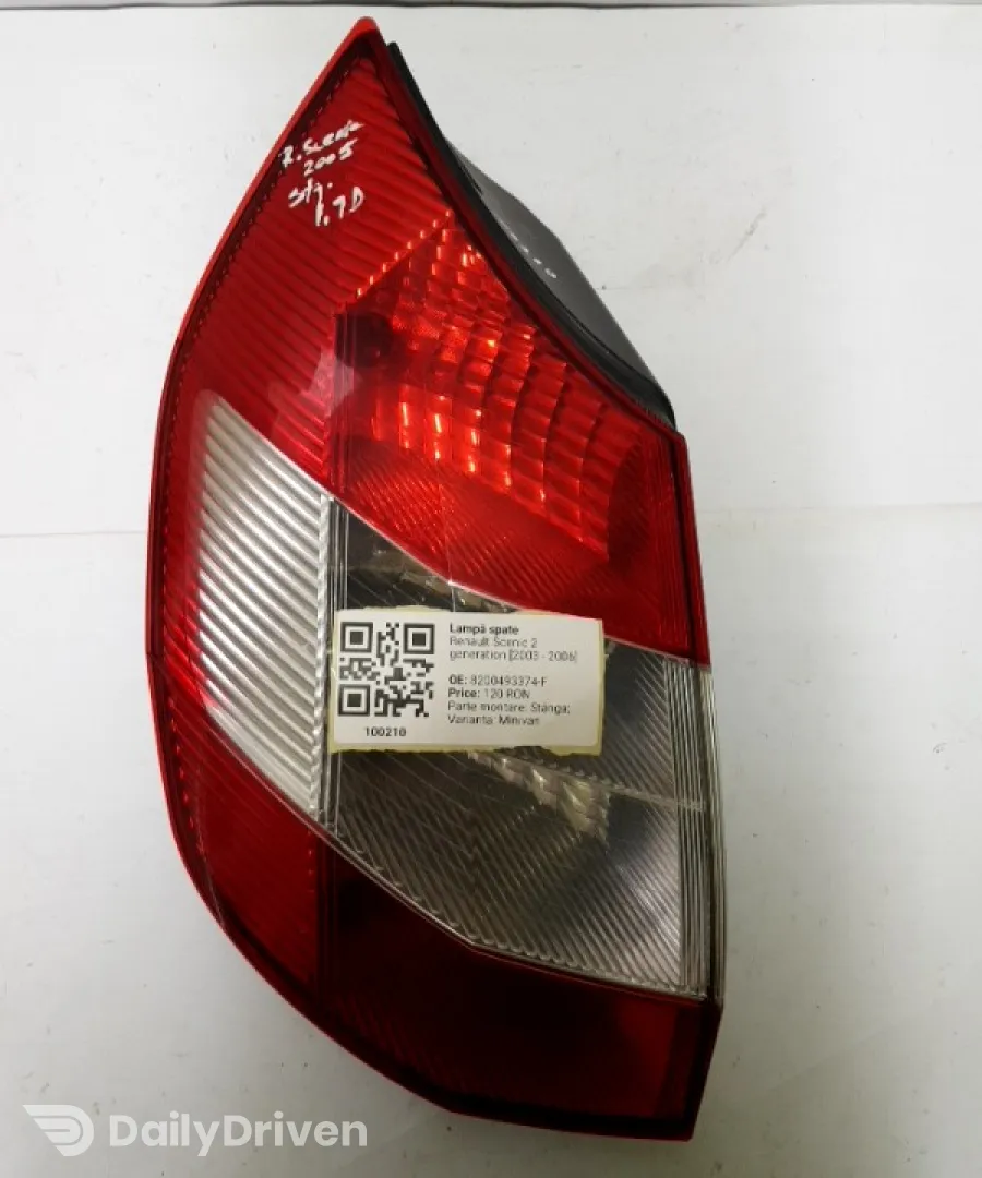Lampă spate - Parte montare: Stânga, Varianta: Minivan - Renault Scenic 2 generation [2003 - 2006]